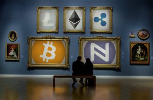 Cryptocurrency Art Gallery: Litecoin, Ether, Ripple, Bitcoin and Namecoin (Image: Namecoin/Flickr)