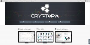 Cryptopia Homepage (Image: Bitcoin Investors UK)