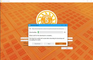 SolarCoin Wallet Synching (Image: Flippener)
