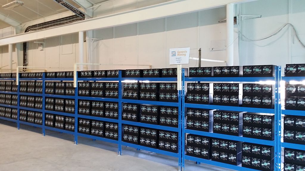 Cryptocurrency Mining Farm (Image: M. Krohn/Wikimedia)