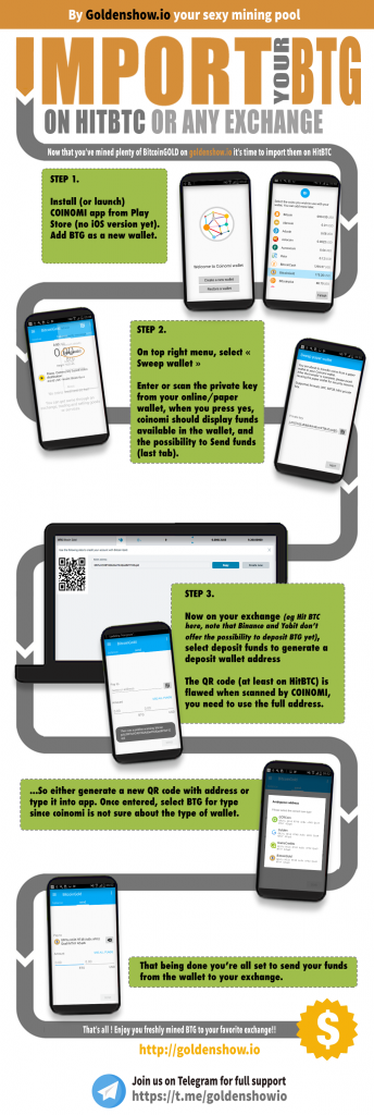 Import Your BTG on HItBTC (Image: Goldenshow.io)