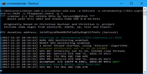 CC Miner Screen - startup 2 (Image: BIUK)