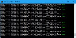 CC Miner Screen - up and running (Image: BIUK)